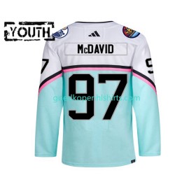 Edmonton Oilers CONNOR MCDAVID 97 2023 All-Star Adidas Wit Authentic Shirt - Kinderen